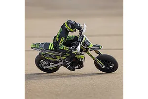 Losi Promoto-SM FXR Supermoto RC Motorcycle Electric Brushless 1WD 1/4 Scale RTR - White image 115773