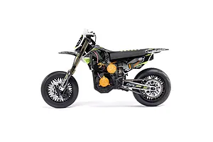 Losi Promoto-SM FXR Supermoto RC Motorcycle Electric Brushless 1WD 1/4 Scale RTR Combo - White image 115779