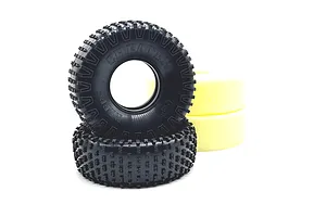 Reefs RC 1.9&amp;quot; Cheater (Grey Compound) Rock Crawler Tyres with Foam Inserts 2Pcs image 115804