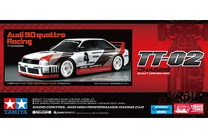Tamiya TT-02 Audi 90 Quattro Racing RC Touring Car Electric 4WD 1/10 Scale Kit image 115934