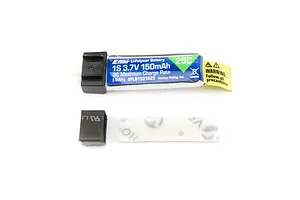 E-Flite 3.7V 150mAh 25C 1S Soft Case LiPo Battery image 116061