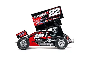 Losi 22S Sprint RC Sprint Car Electric Brushless 2WD 1/10 Scale RTR Bundle - Red image 116470