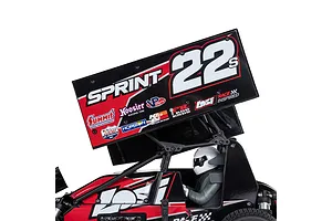 Losi 22S Sprint RC Sprint Car Electric Brushless 2WD 1/10 Scale RTR Bundle - Red image 116475