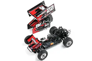 Losi 22S Sprint RC Sprint Car Electric Brushless 2WD 1/10 Scale RTR Bundle - Red image 116476