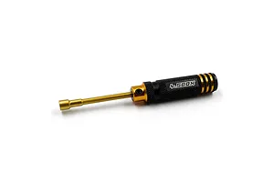 Yeah Racing Aluminium 4.5mm Lock Nut Driver - Black/Gold image 116502