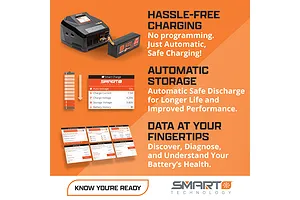 Spektrum Smart Powerstage Bundle with 11.1V 1300mAh 30C LiPo Battery and S100 Charger Combo image 116697