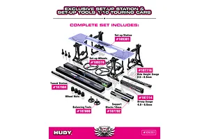 Hudy 1/10 Touring Set Up Station with Carry Bag image 116723