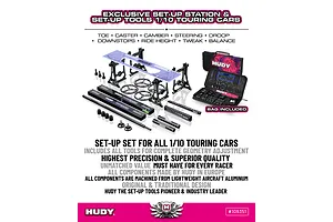 Hudy 1/10 Touring Set Up Station with Carry Bag image 116726