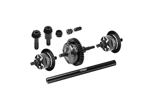 GPM Carbon Steel and Aluminium Complete Differential Set - Black