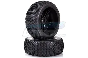 Louise 2.2/3.0" Turbo Tyres on Black Rims - Glued Wheels 2Pcs image 11691