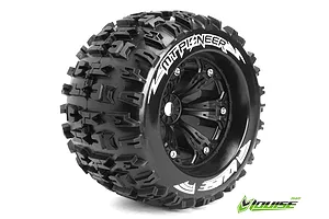 Louise 3.8" MT-Pioneer Tyres on Black Rims - Glued Wheels 2Pcs