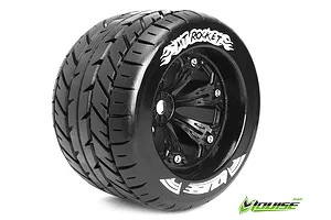 Louise 3.8" MT-Rocket Tyres on Black Rims - Glued Wheels 2Pcs