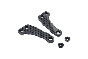 RC Maker Carbon Fibre Front -2.0mm (Short) Steering Arms 2Pcs image 117026