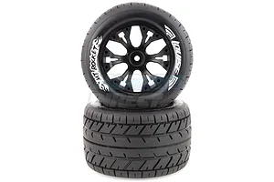 Louise 2.8" MT-Rocket Tyres on Black Rims - Glued Wheels 2Pcs image 11718