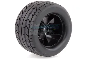 Louise 2.8" MT-Rocket Tyres on Black Rims - Glued Wheels 2Pcs image 11720