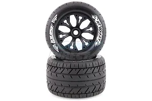Louise 2.8" MT-Rocket Tyres on Black Rims - Glued Wheels 2Pcs image 11725
