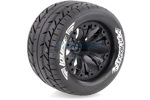 Louise 2.8" MT-Rocket Tyres on Black Rims - Glued Wheels 2Pcs image 11726