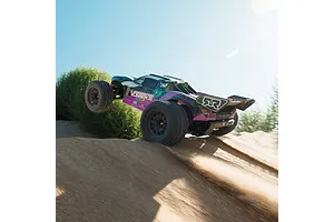 ARRMA Vorteks Mega 550 RC Stadium Truck Electric 2WD 1/10 Scale RTR - Purple image 117600