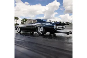 Losi 1970 Chevelle No Prep RC Drag Car Electric Brushless 2WD 1/16 Scale RTR - Black image 117995