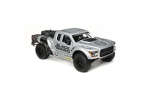 Losi Baja Rey Ford Raptor RC Short Course Truck Electric Brushless 4WD 1/10 Scale RTR - Black Rhino Edition image 118075