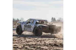 Losi Baja Rey Ford Raptor RC Short Course Truck Electric Brushless 4WD 1/10 Scale RTR - Black Rhino Edition image 118081