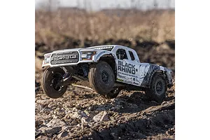 Losi Baja Rey Ford Raptor RC Short Course Truck Electric Brushless 4WD 1/10 Scale RTR - Black Rhino Edition image 118082