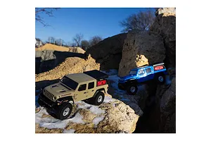 Axial SCX24 Jeep Gladiator RC Rock Crawler Electric 4WD 1/24 Scale RTR - Beige image 118193