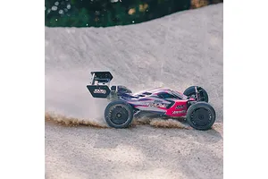 ARRMA Typhon TLR Tuned RC Buggy Electric 4WD 1/8 Scale Roller - Pink/Purple image 118304