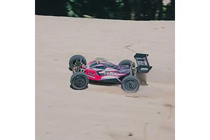 ARRMA Typhon TLR Tuned RC Buggy Electric 4WD 1/8 Scale Roller - Pink/Purple image 118305