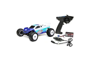 Losi Mini-T 2.0 Stadium Truck Electric Brushless 2WD 1/18 Scale RTR - Blue image 118481