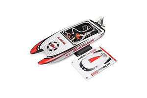 Pro Boat Blackjack 24" Catamaran Brushless Electric RC Speed Boat - Red & White image 118859