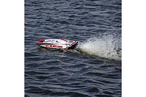 Pro Boat Blackjack 24" Catamaran Brushless Electric RC Speed Boat - Red & White image 118861