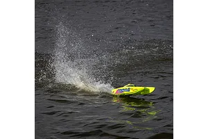 Pro Boat Blackjack 24" Catamaran Brushless Electric RC Speed Boat - Yellow image 118878
