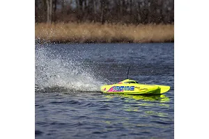 Pro Boat Blackjack 24" Catamaran Brushless Electric RC Speed Boat - Yellow image 118879