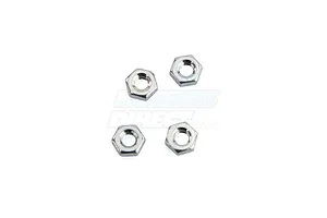 Du-Bro 3mm Silver Steel Nuts 4Pcs image 11913
