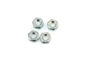 Du-Bro 4mm Silver Steel Nuts 4Pcs image 11914