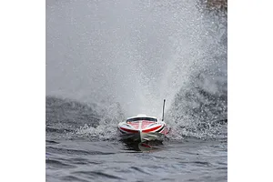 Pro Boat Impulse 32" Deep-V Brushless Electric RTR RC Speed Boat - White/Red image 119225