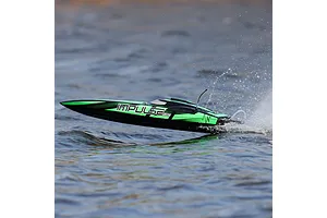 Pro Boat Impulse 32" Deep-V Brushless Electric RTR RC Speed Boat - Black/Green image 119239