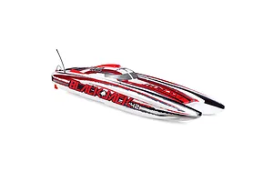 Pro Boat Blackjack 42" Catamaran Brushless Electric RC Speed Boat - Red & White image 119276