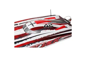 Pro Boat Blackjack 42" Catamaran Brushless Electric RC Speed Boat - Red & White image 119282
