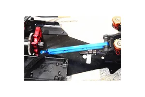 GPM Aluminium Centre Rear Chassis Brace - Blue image 119618