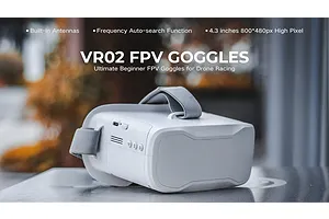 BetaFPV VR02 FPV Goggles - White image 119805