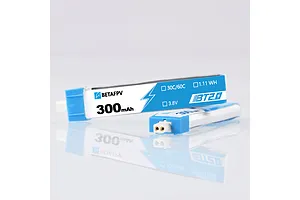 BetaFPV 3.8V 300mAh 30C HV Soft Case LiPo Batteries 8Pcs image 119813