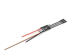 Hobbywing Seaking G2 70A brushless ESC for RC boats, featuring a black casing, attached wiring with bullet connectors, and water cooling tubes.