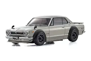 Kyosho Mini-Z MR-04 Nissan Skyline 2000GT-R (KPGC10) Tuned Ver. RC Drift Car Electric RWD RTR - Silver image 120168