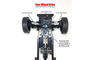 WPL D14 Suzuki Carry RC Drift Kei Truck Electric 4WD 1/10 Scale RTR - White image 121755