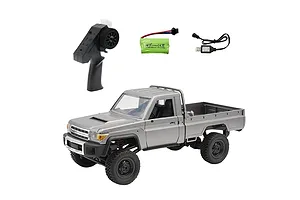 MN Model Toyota LC79 Pro RC Rock Crawler Electric 4WD 1/12 Scale RTR - Silver image 122036