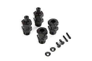 Rovan Aluminium 24mm Wheel Hex Widener Set - Black image 122070