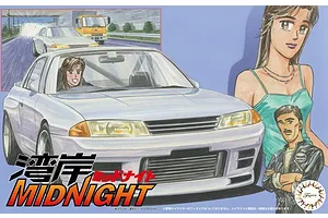 Fujimi 1/24 Nissan Skyline R32 GT-R Rena Wangan Midnight Car Scaled Plastic Model Kit