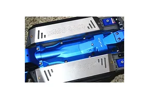 GPM Aluminium Centre Skid Plate - Blue image 122155